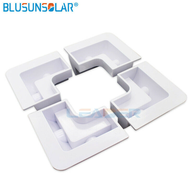 Solar Panel Side Corner Brackets Cable Entry Gland RV Motorhome Campervan