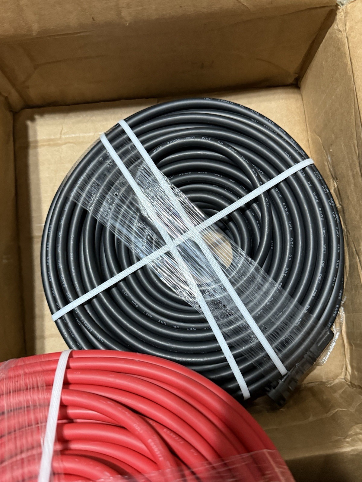 8-Gauge 40 Ft. Black/40 Ft. Red Solar Cable (1-Pair) NEW
