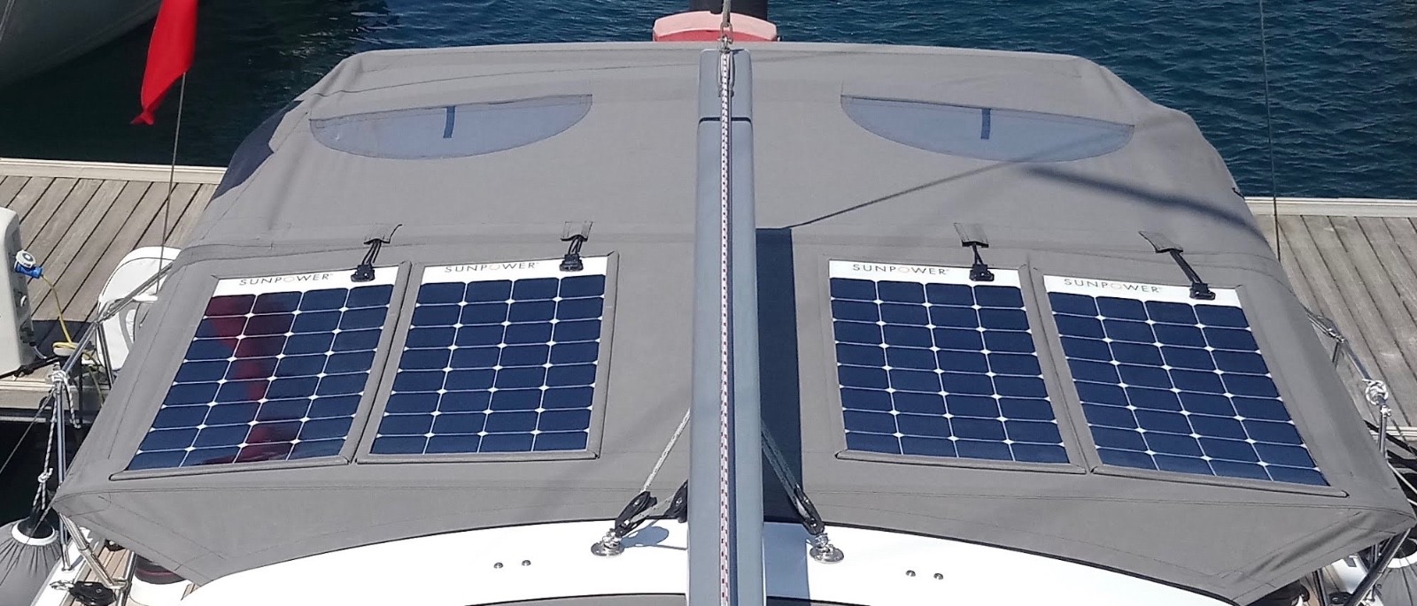 SunPower® 100 Watt Flexible Solar Panel. High Efficiency for Marine, RV, Camping