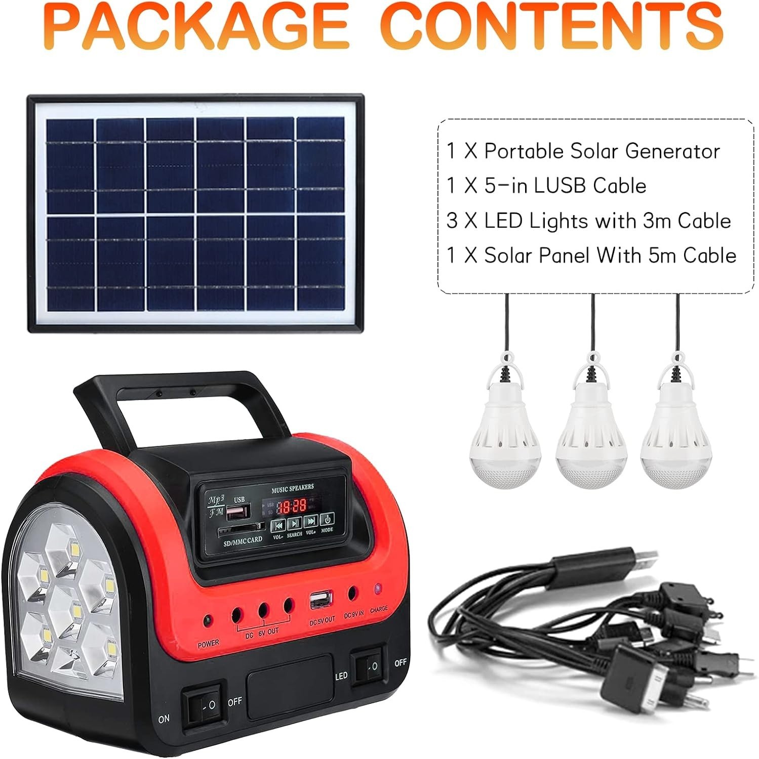 Multi-Device Charging Solar Power Station – Safe & Quiet for Camping Essentials