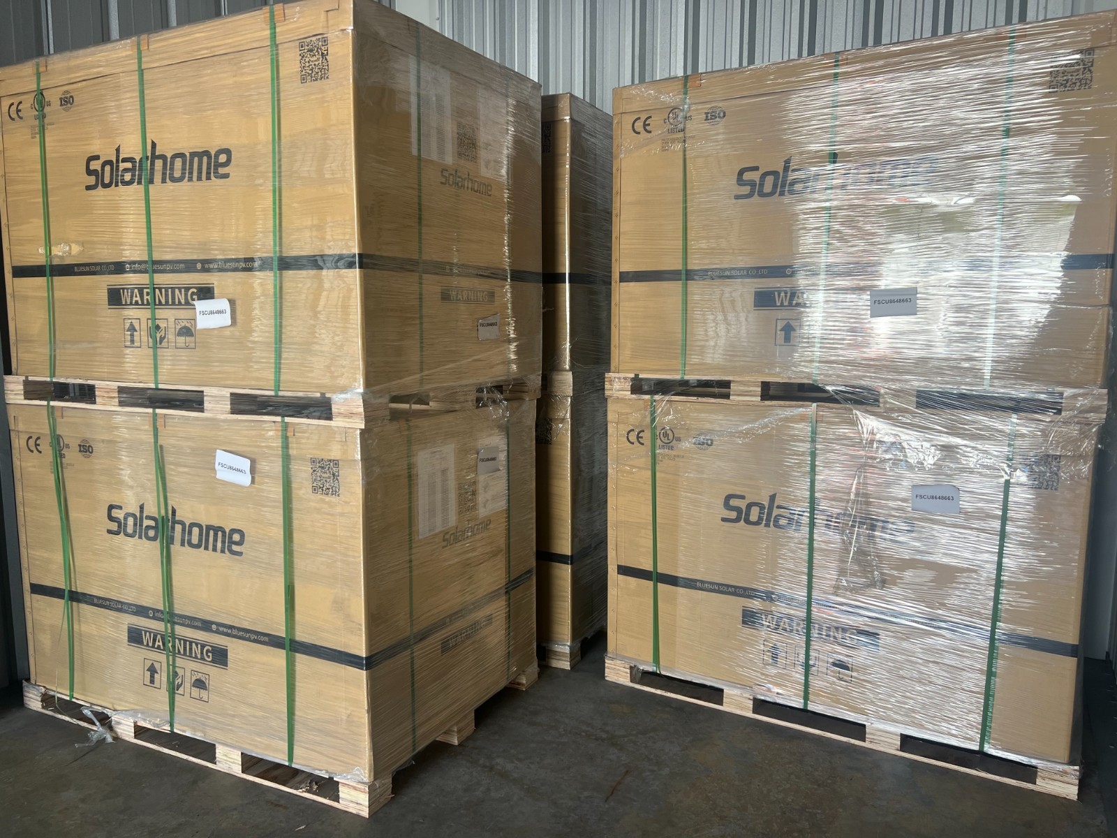 Solar panels 415 W Black Mono-facial PERC Bluesun per pallet 36 pcs.