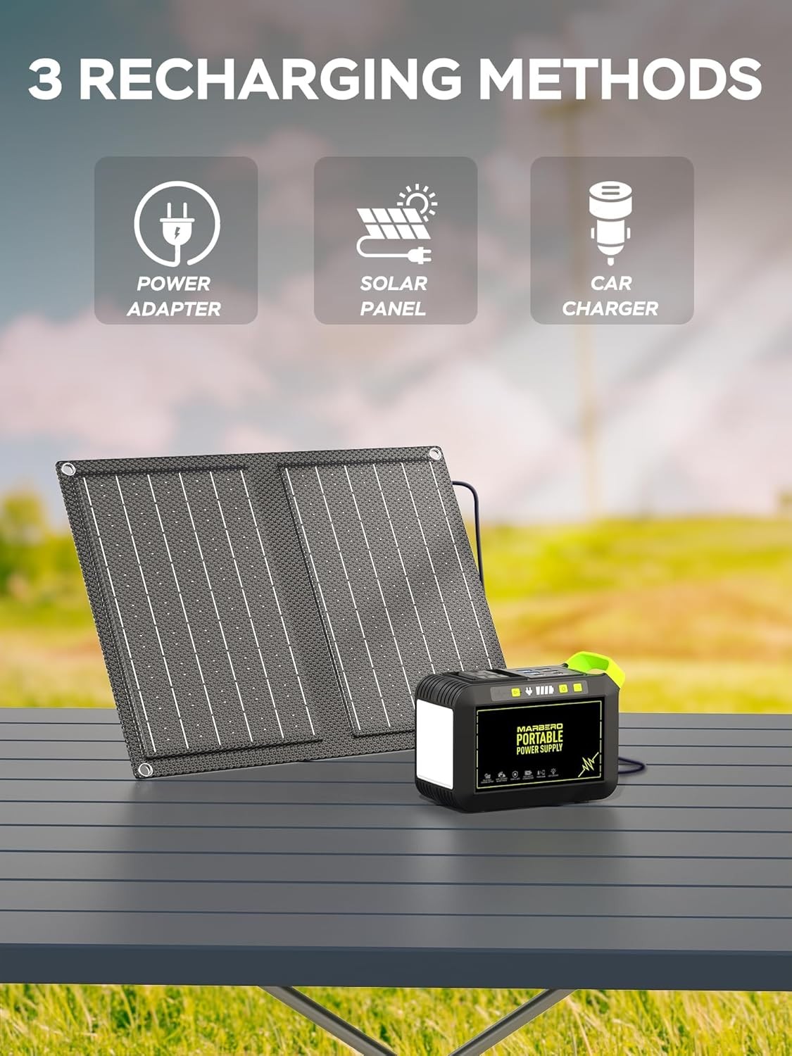 “Takki Portable Power Station 88.8Wh, 120W AC Outlet, Solar Input, for Camping”
