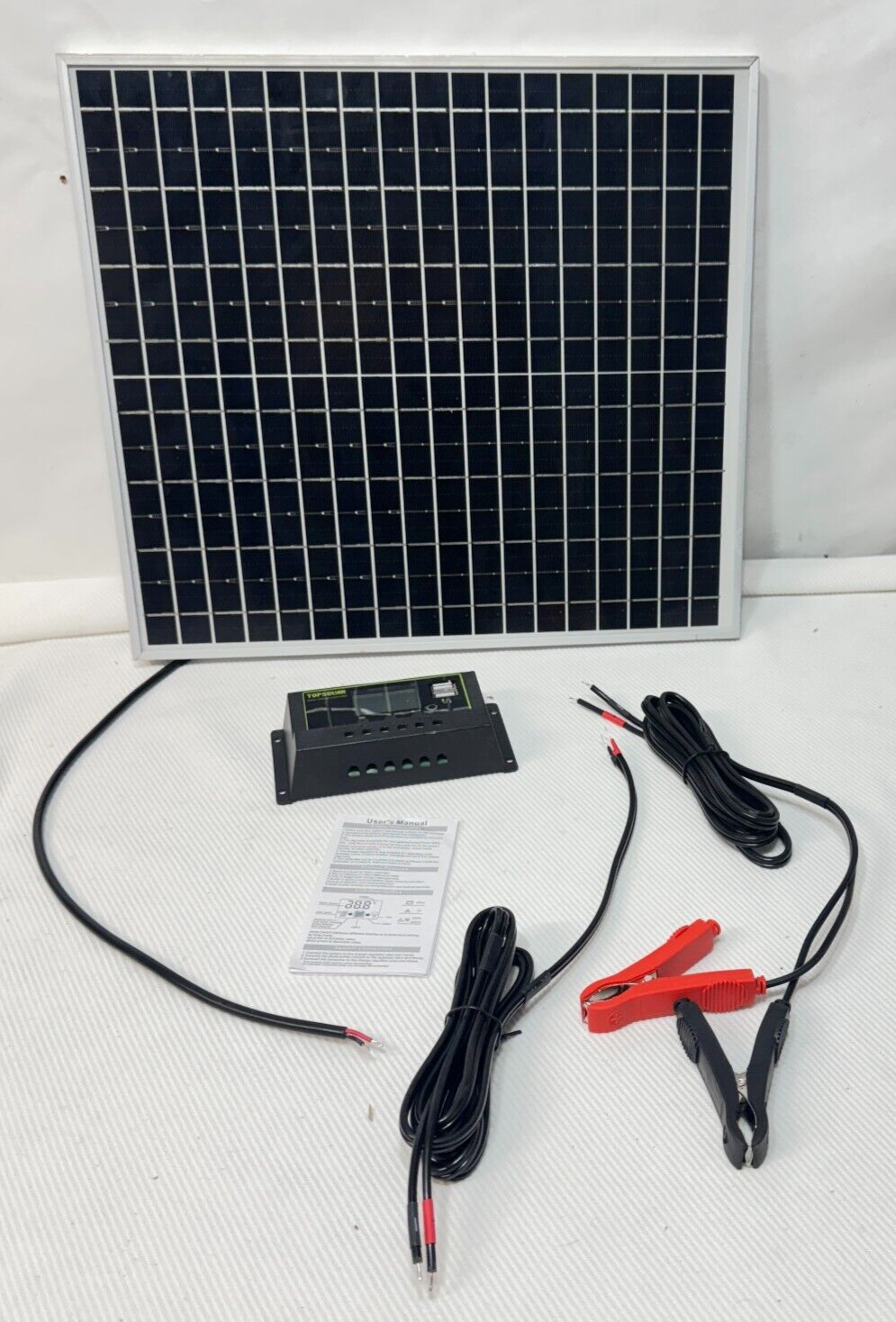 Solar Battery Charger 20W 12 Volt Powered Panel for Car Dump Trailer Boat Marine