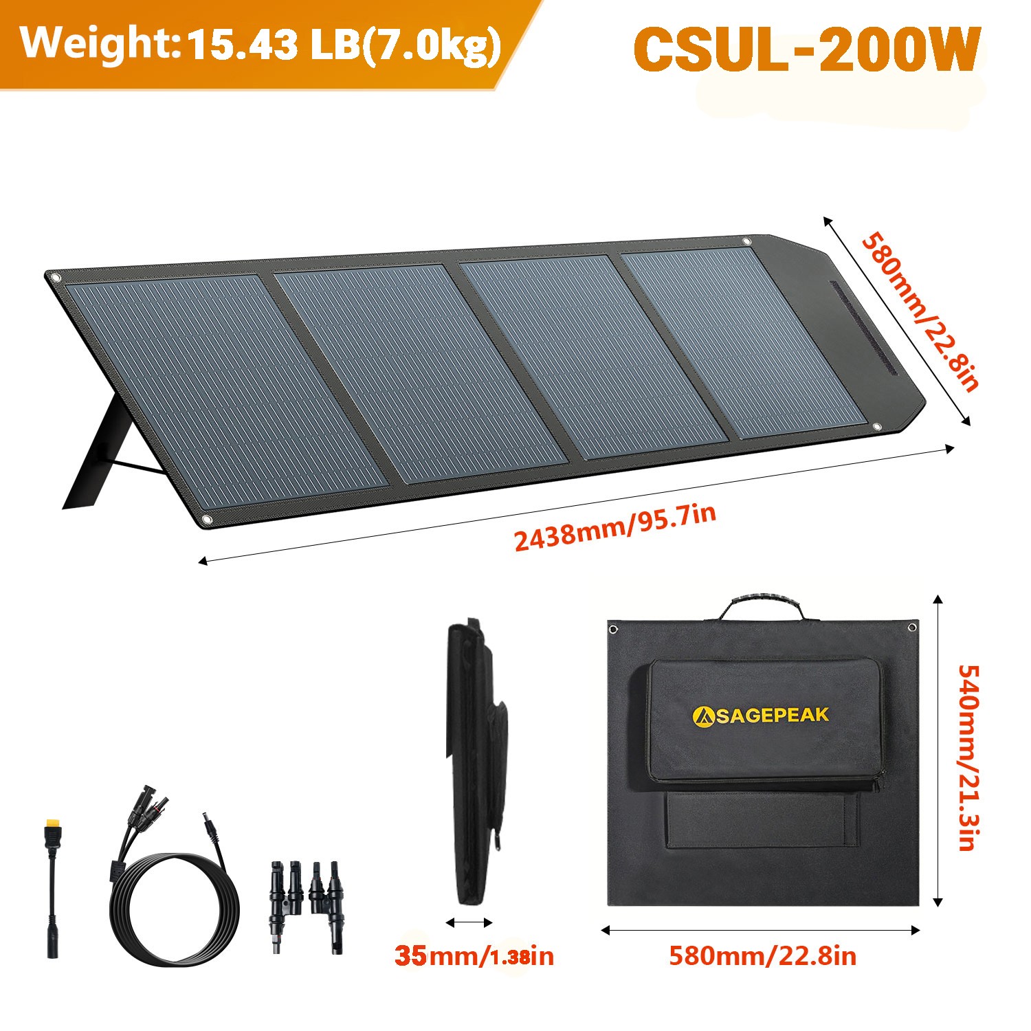 500W 200W 300W 400W Foldable Portable Solar Panel for Power Station Outdoor Camp