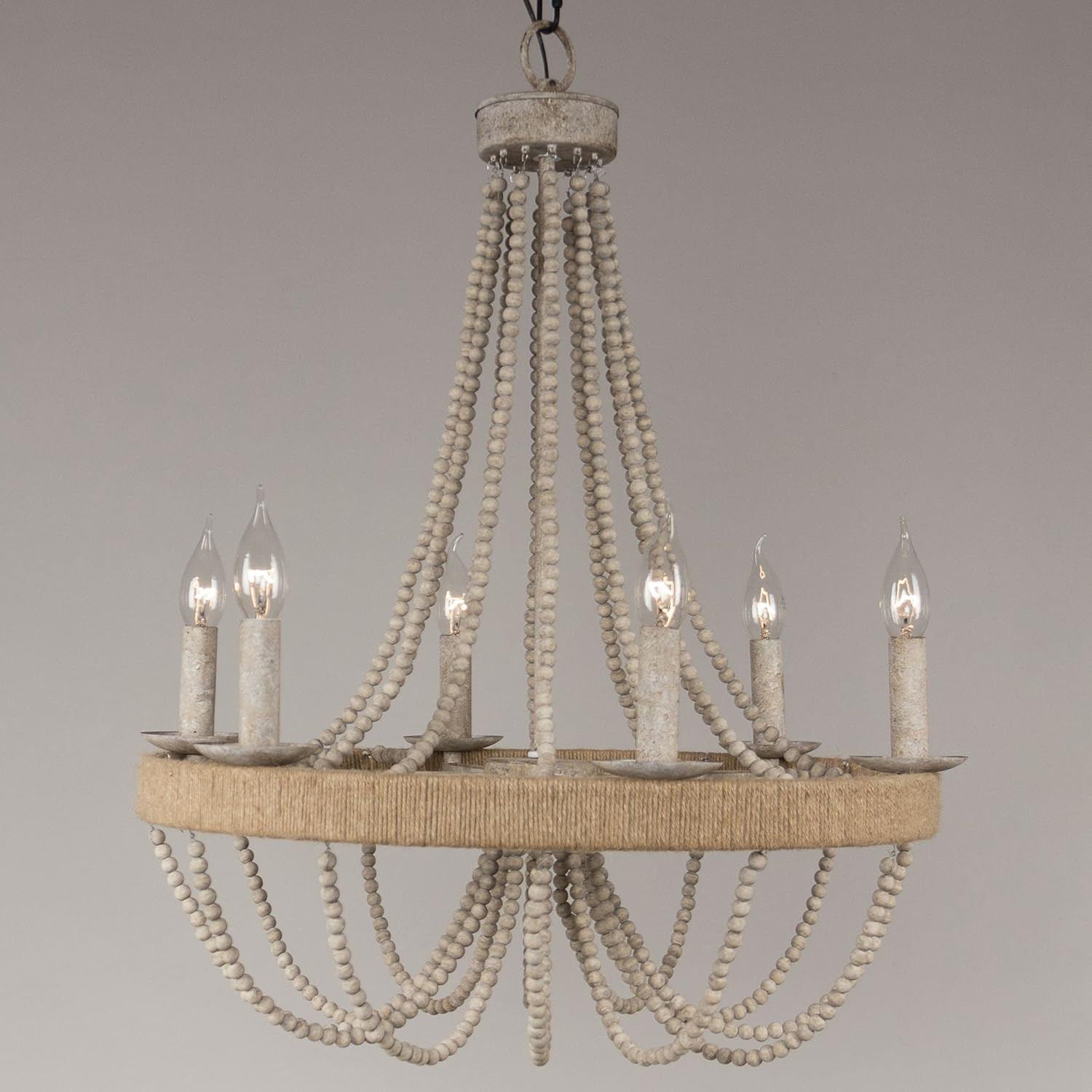 Chandeliers for Dining Room, Bohemia Chandelier Ceiling Light (39.4″), 6-Light