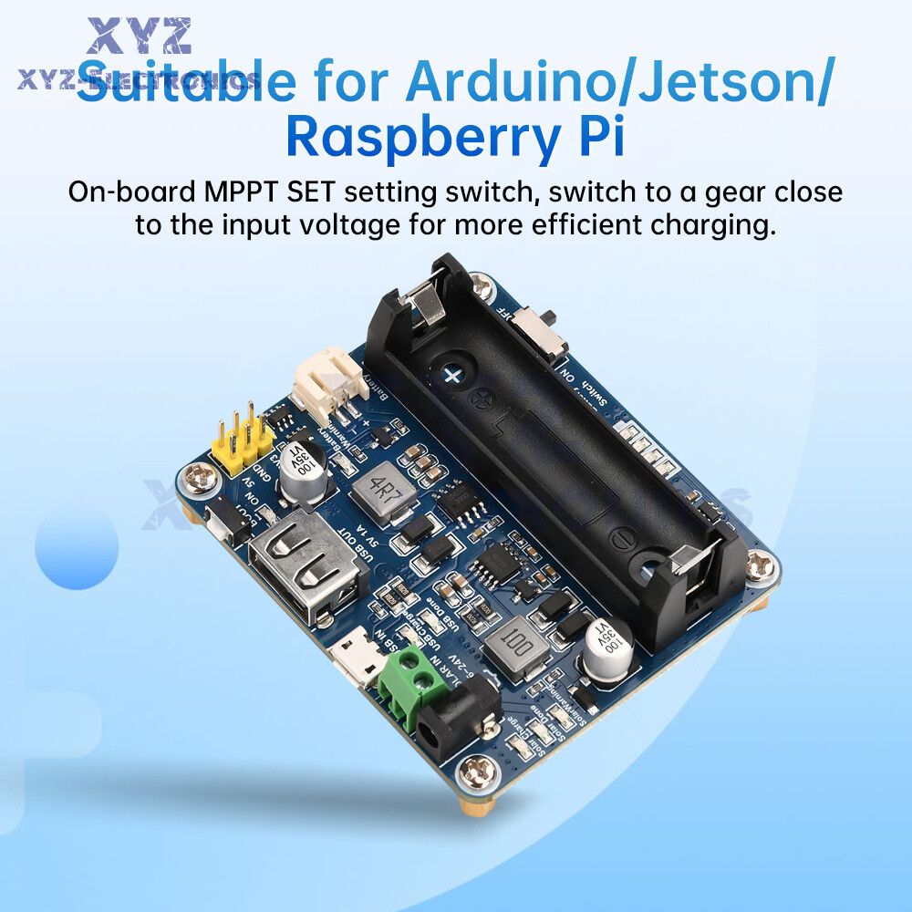 Power Manager Module for 6V~24V Solar Panel Support MPPT USB Battery Charging