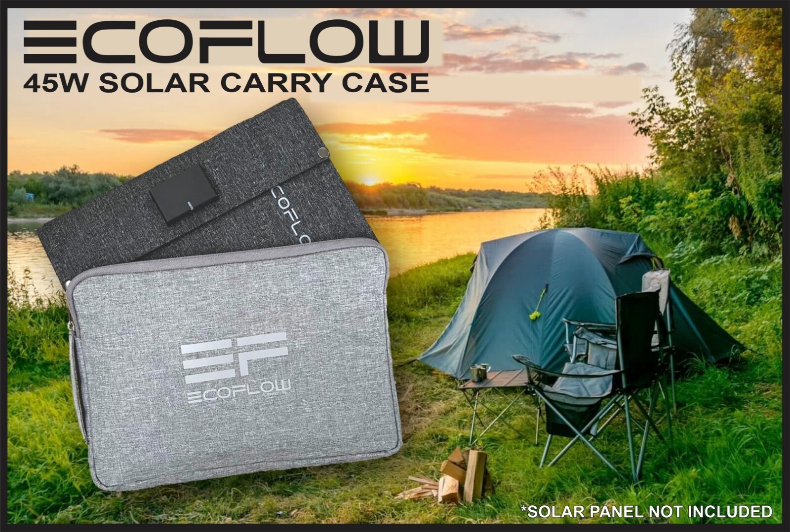 EcoFlow 45W Solar Panel Carry Case/Bag – U.S. Stock