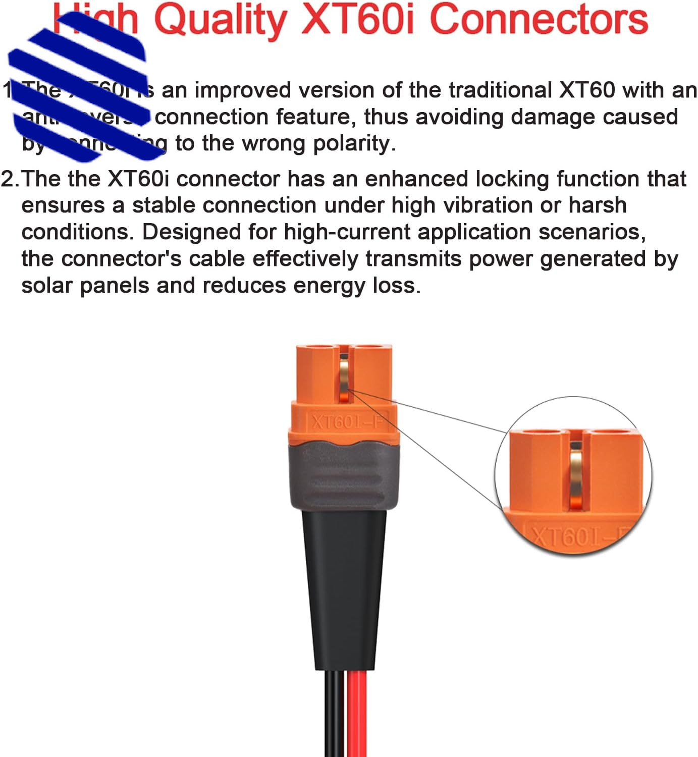 10AWG 2FT Solar to XT60i Cable 2 10 25 35 50 75 100FT Solar Connector NEW USA