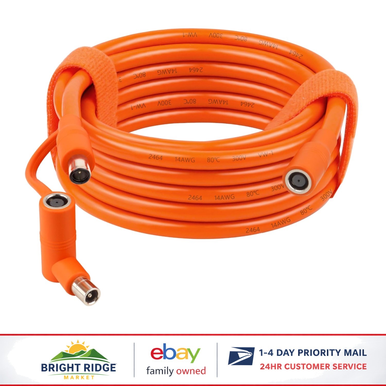 Flexible 14AWG Solar Panel Cable 20FT with Enhanced Visibility and Durability