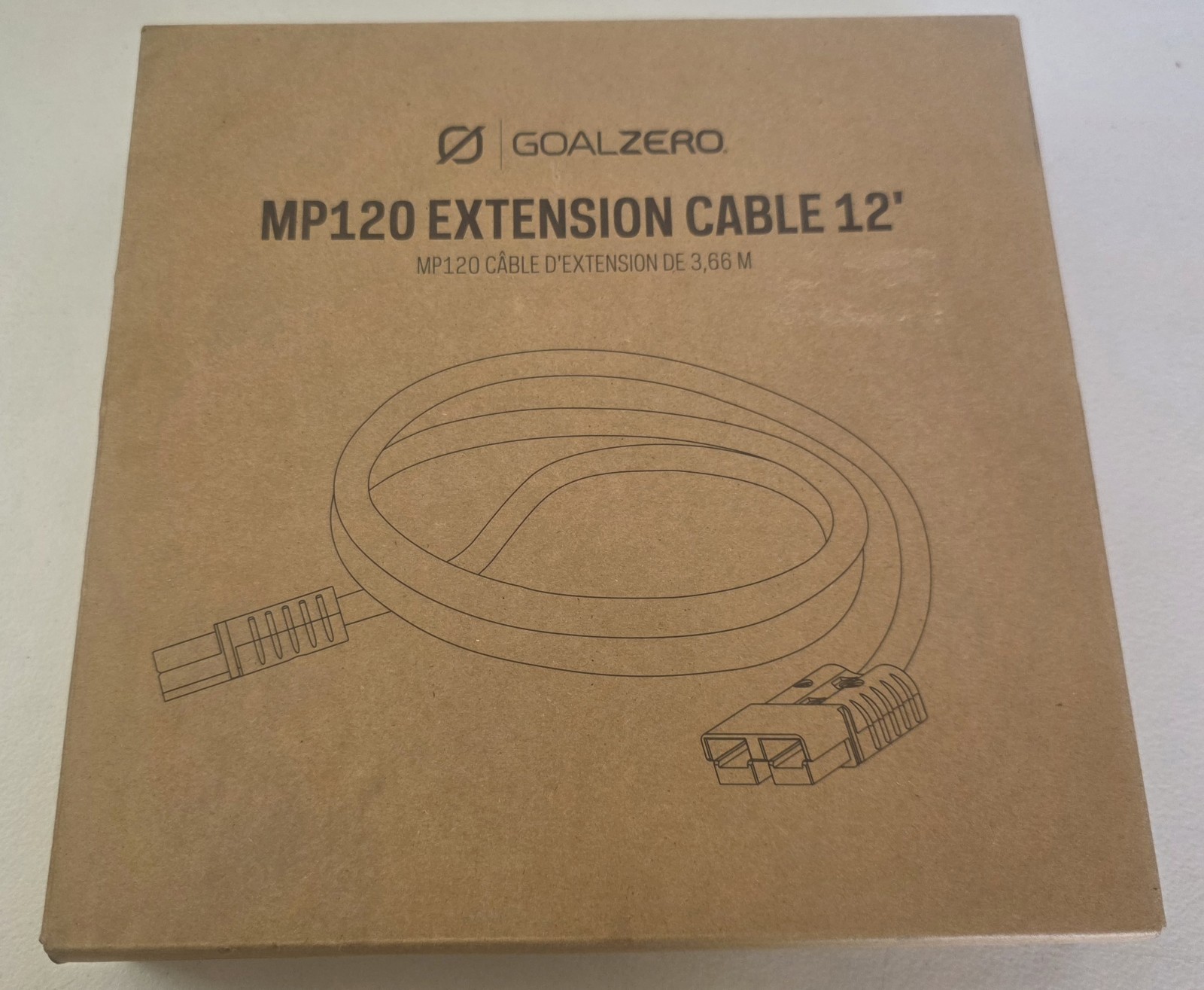 Goal Zero MP120 Extension Cable 12 ft