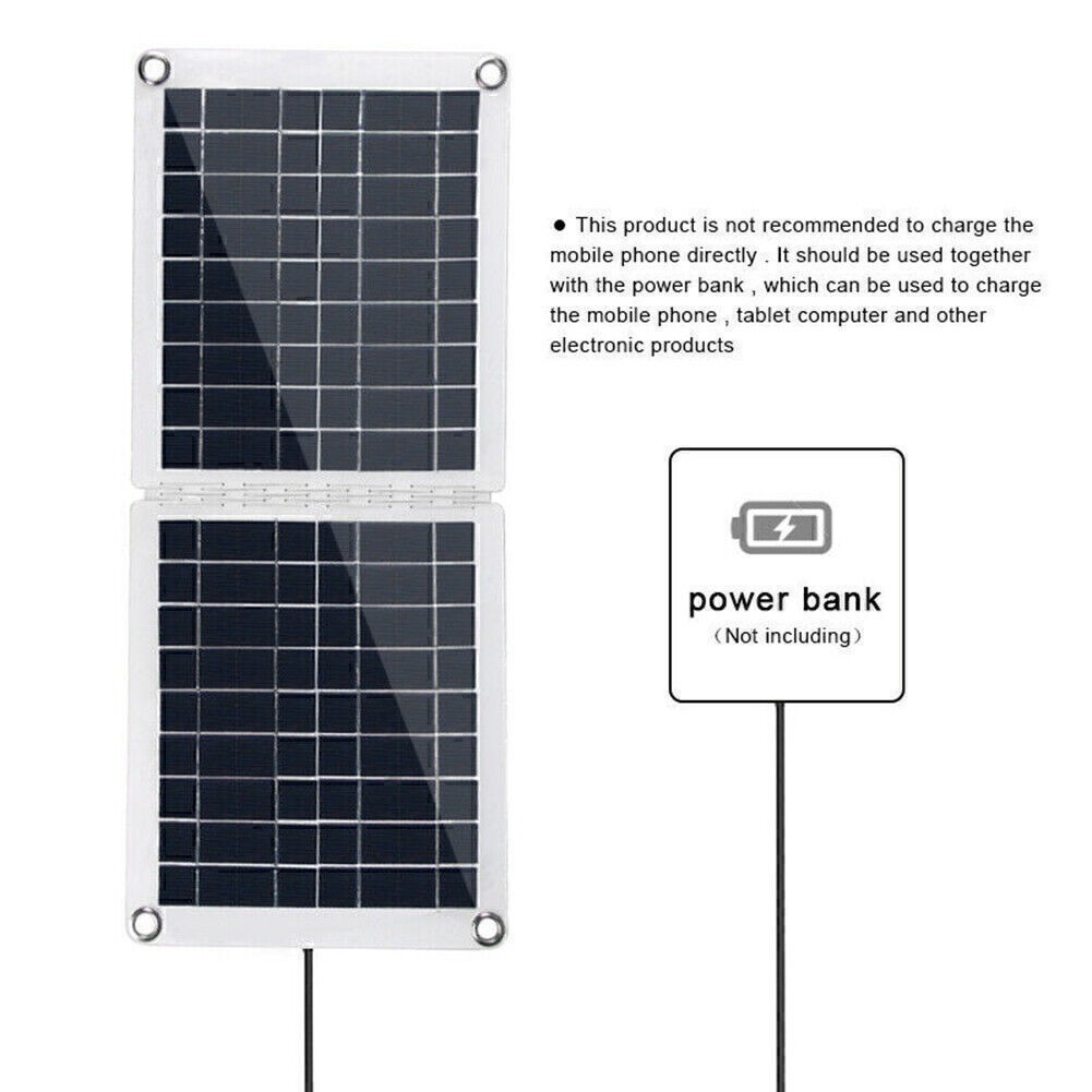 60W Foldable Solar Panel Module For 18V/12V RV/Car/Boat Battery Recharge