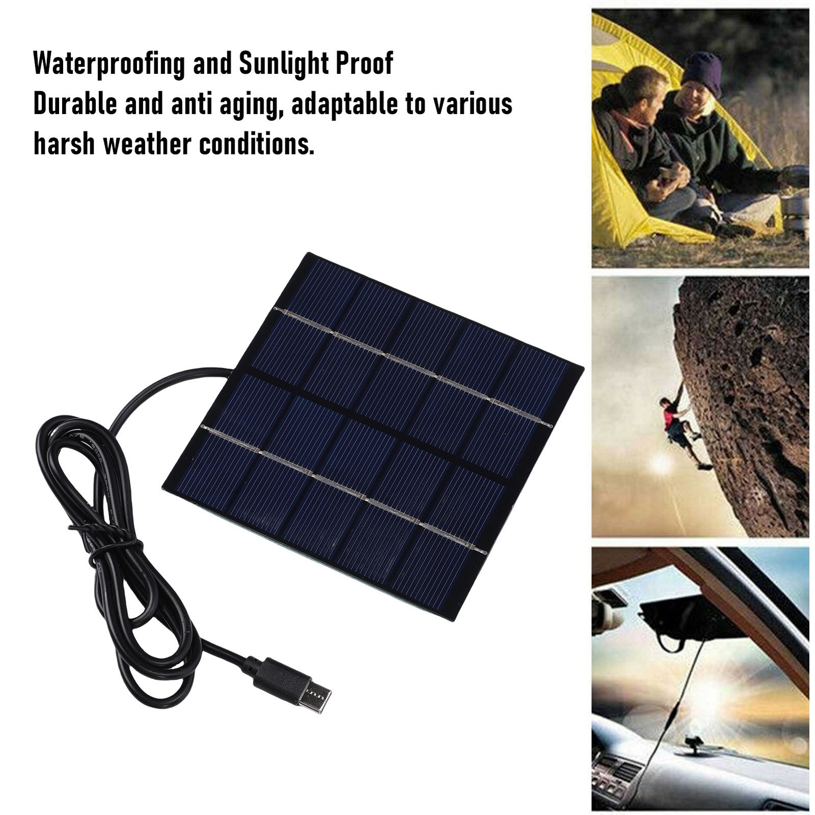 Portable Solar Charging Board 1.5W Power For Smartphones And Gadgets Popular