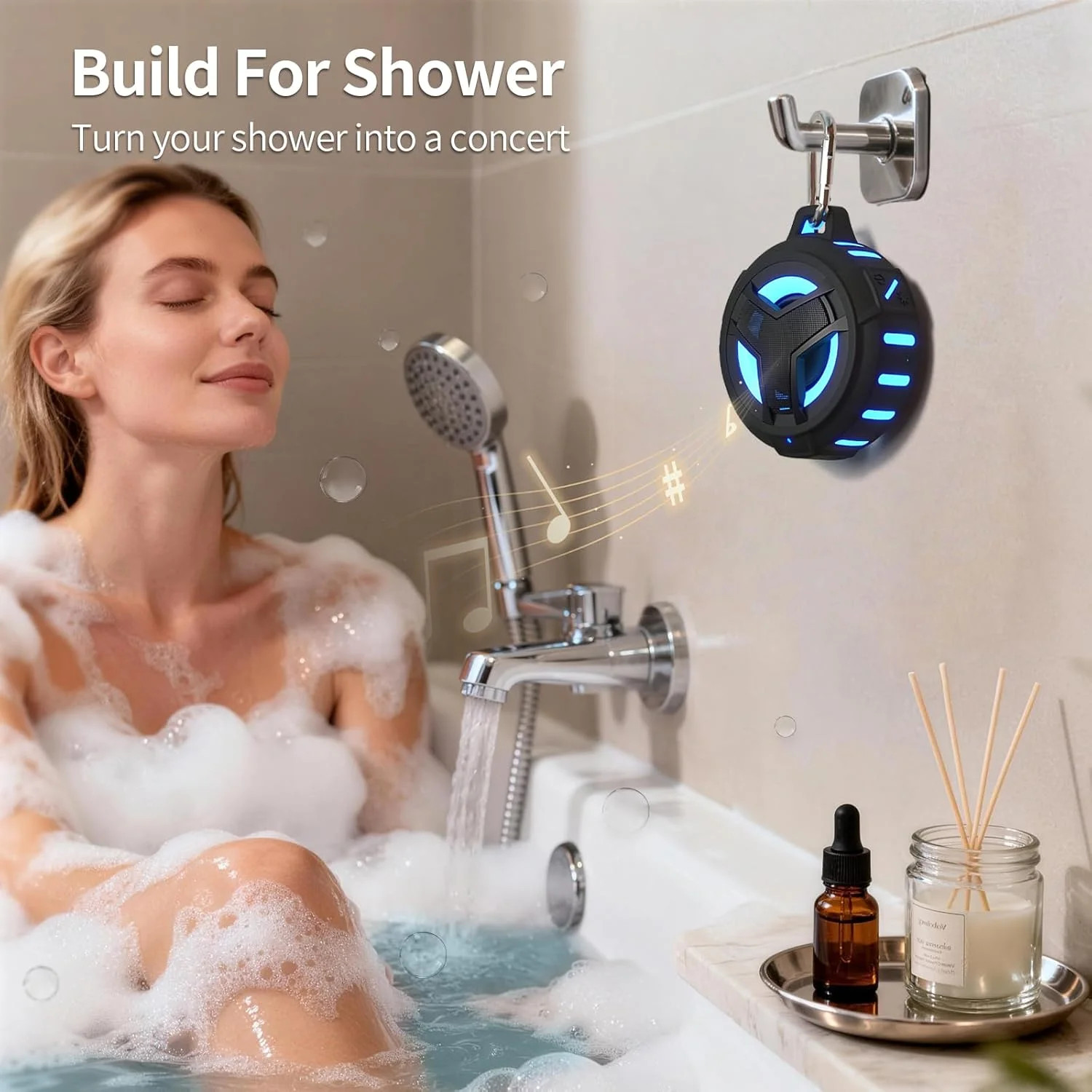 EBODA Bluetooth Shower Waterproof Speaker Portable Gifts for Kayak Teens | IP67