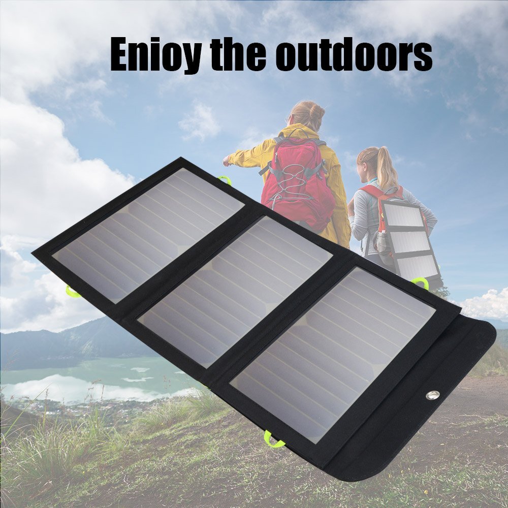 Solar Panel 5V 21W Built-in 10000mAh Battery Portable Solar Charger Waterproof