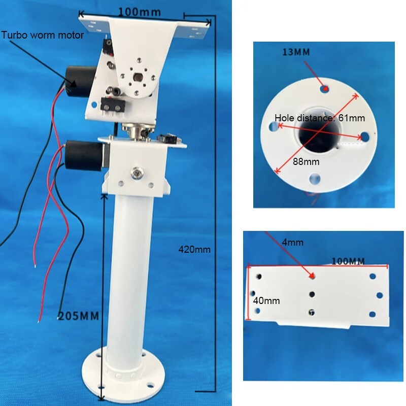 DC Dual-axis Gimbal For Solar Tracking Monitor Large Load High Torque X/ Y-axis