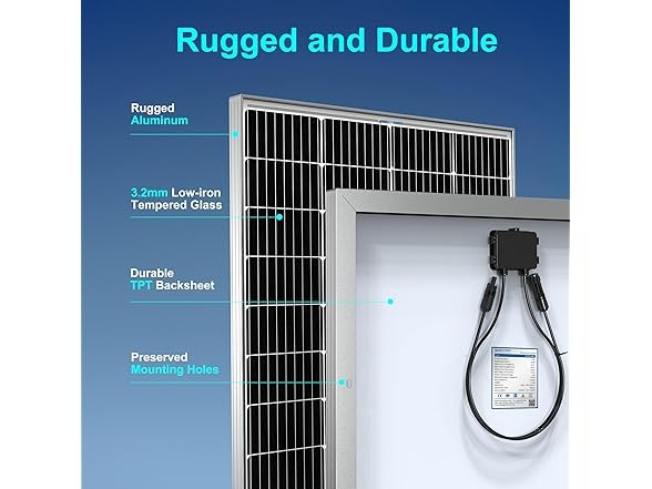 ACOPOWER HY200-24M 200W 24V Solar Panel