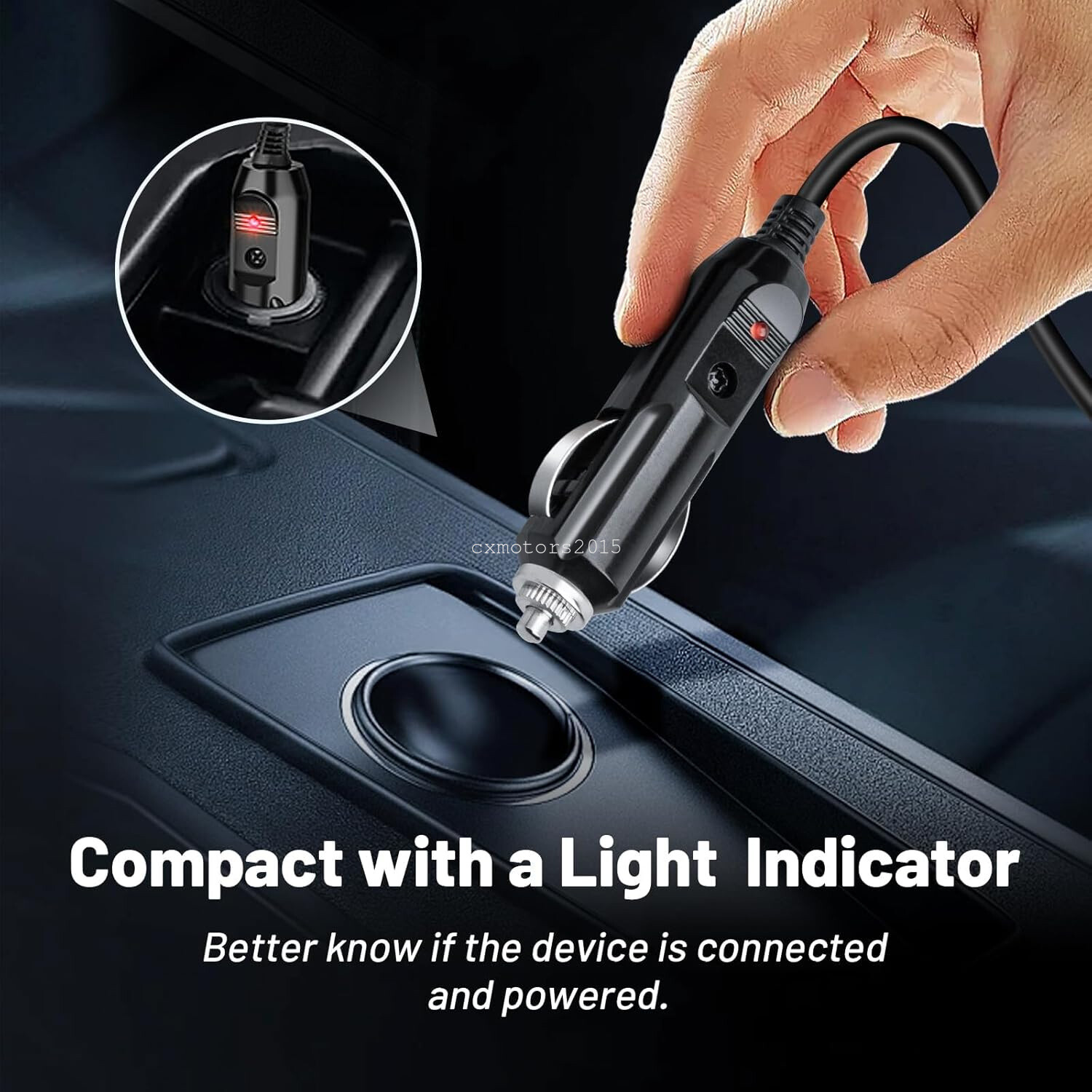 Car Charger For BLUETTI EB3A EB70 Power Station Charging Cable Connector 6.6ft