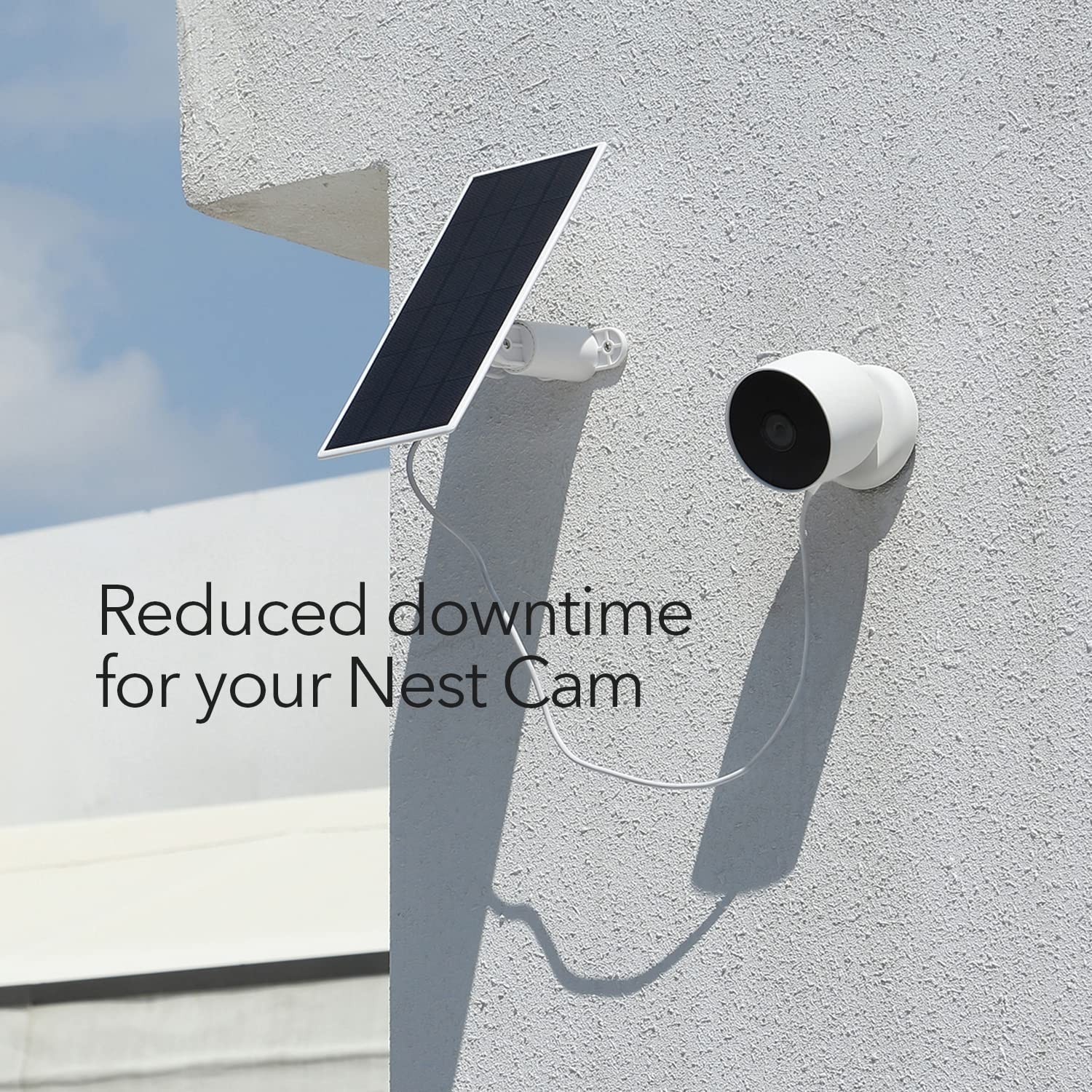 2.5W Solar Panel for Google Nest Cam Outdoor or Indoor, Battery ( 2 Pack)