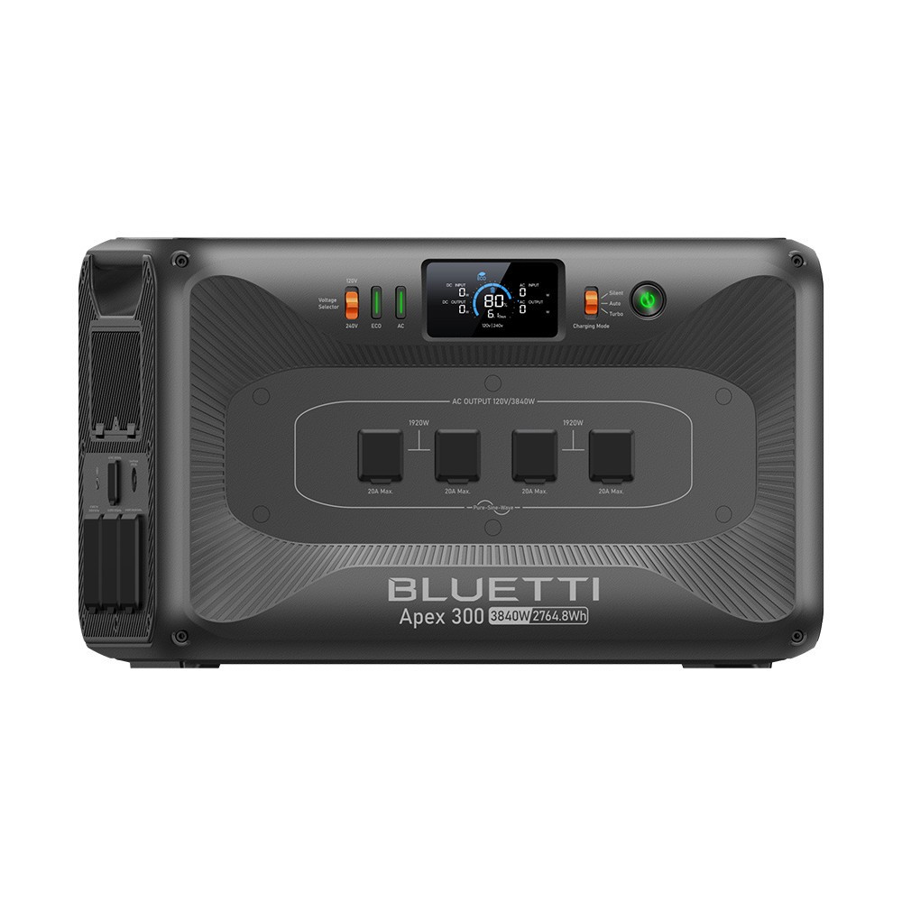 BLUETTI Apex 300 2764Wh 3840W Portable Power Station Expandable for Backup