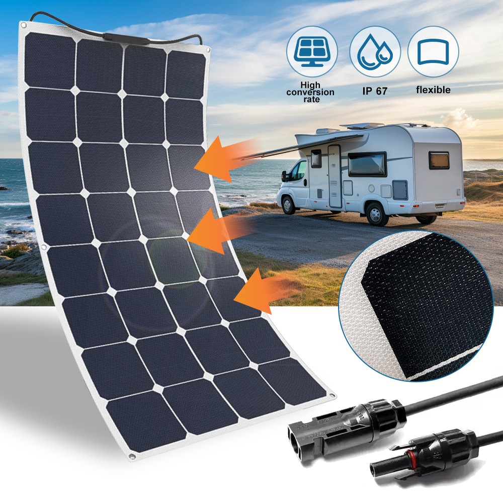 400W 800W Flexible Solar Panel Mono 12V Portable for Camping Home RV Boat Marine