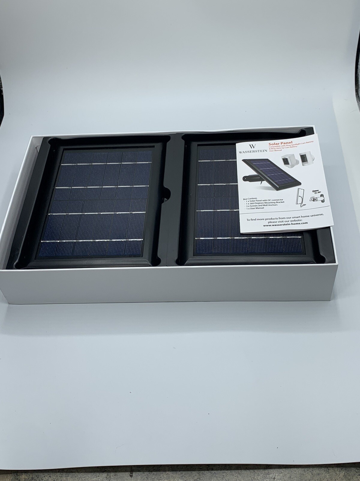 wasserstein solar panel 2 pack black