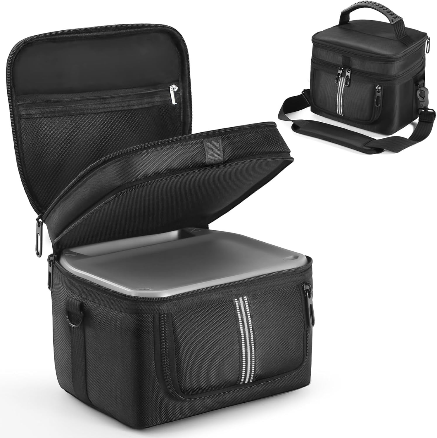 Adjustable Shoulder Strap Carry Bag for EcoFlow RIVER 2 – Multi-Purpose Storage