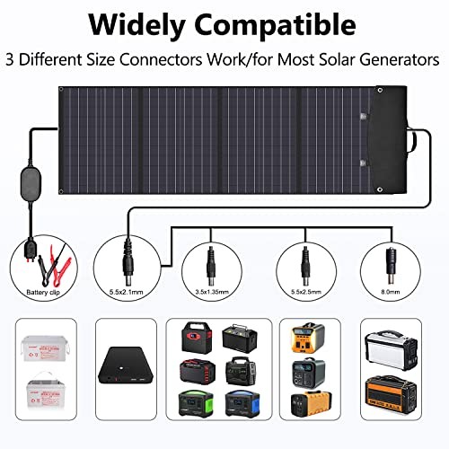 120 Watt Portable Solar Panel with Adjustable Kickstands, Foldable, SP_12_120