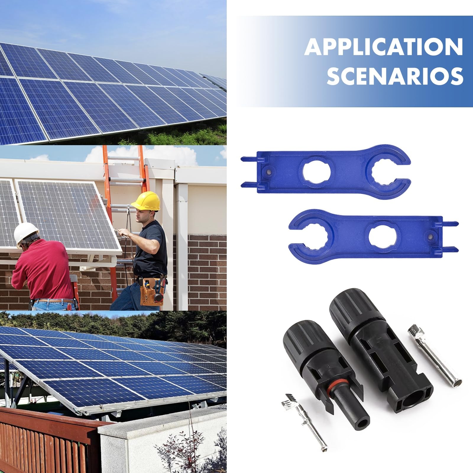 Usngsny 16 PCS Solar Panel Connectors, Male/Female IP67 Waterproof 1000V 30A …
