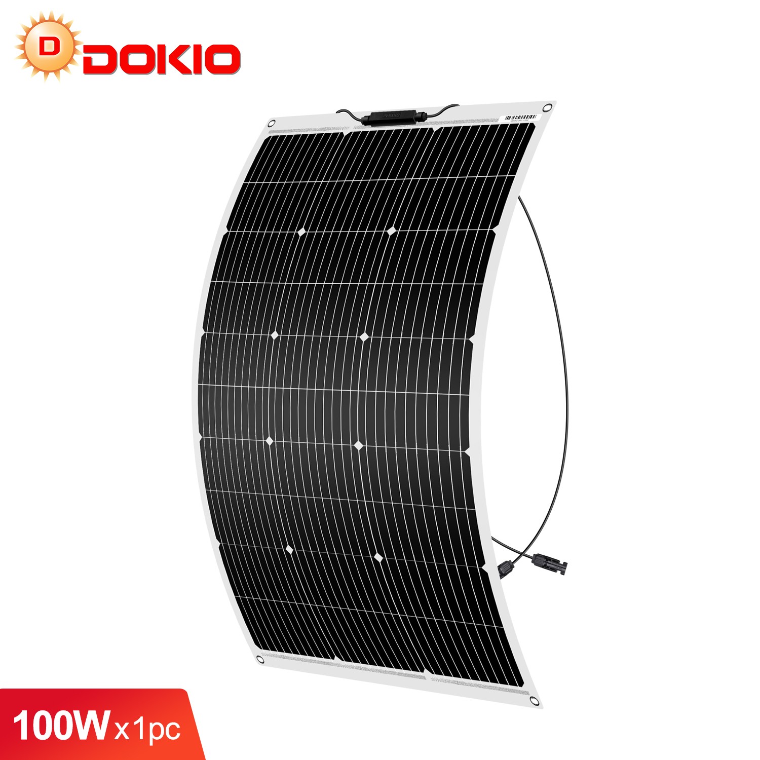 Flexible Solar Panel 100W-1000W 12V Waterproof Lightweight for RV Boat Camping