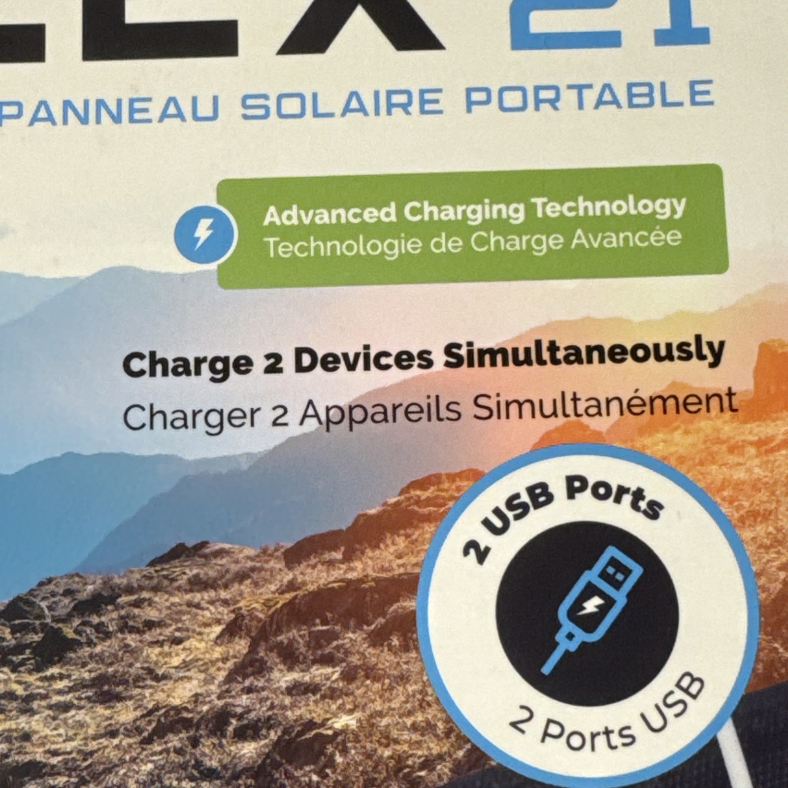 Renogy E.FLEX 21 Watt Foldable Waterproof Solar Panel with Kickstand, Black