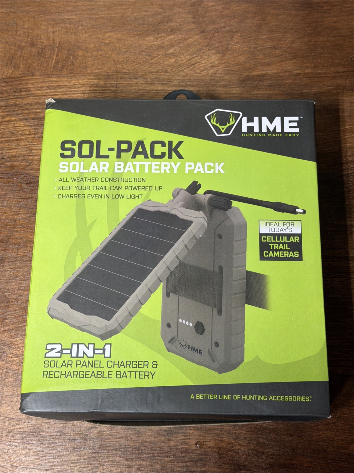 HME SOL-PACK – Cellular Trail Camera Solar Power Panel 2 In 1 Battery NEW IN BOX
