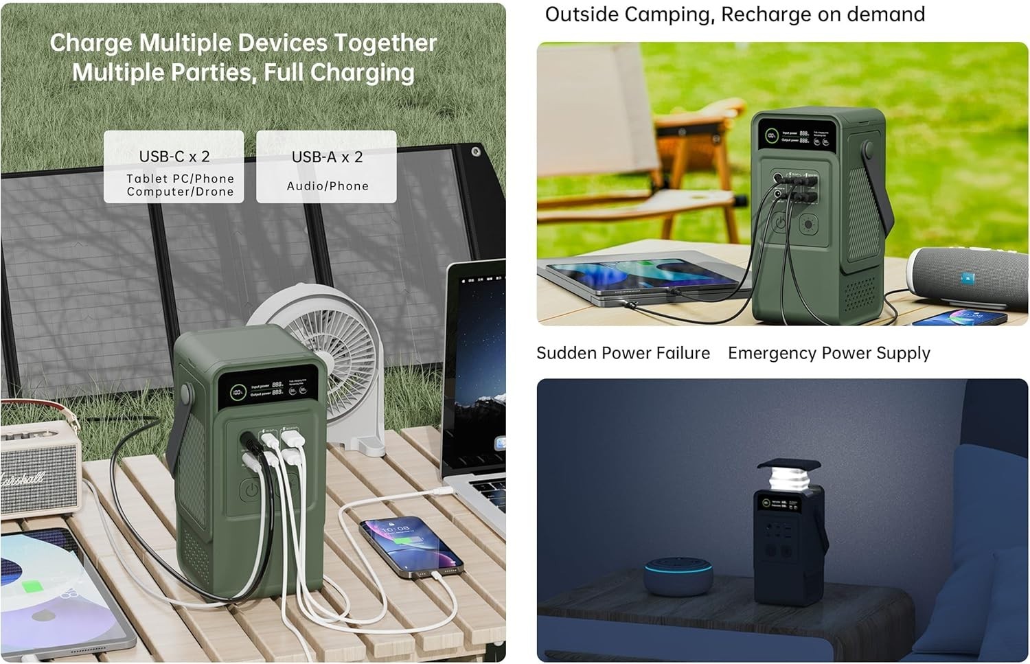 Portable Power Station Power bank 200W 60000 Mah LiFePO4 Battery