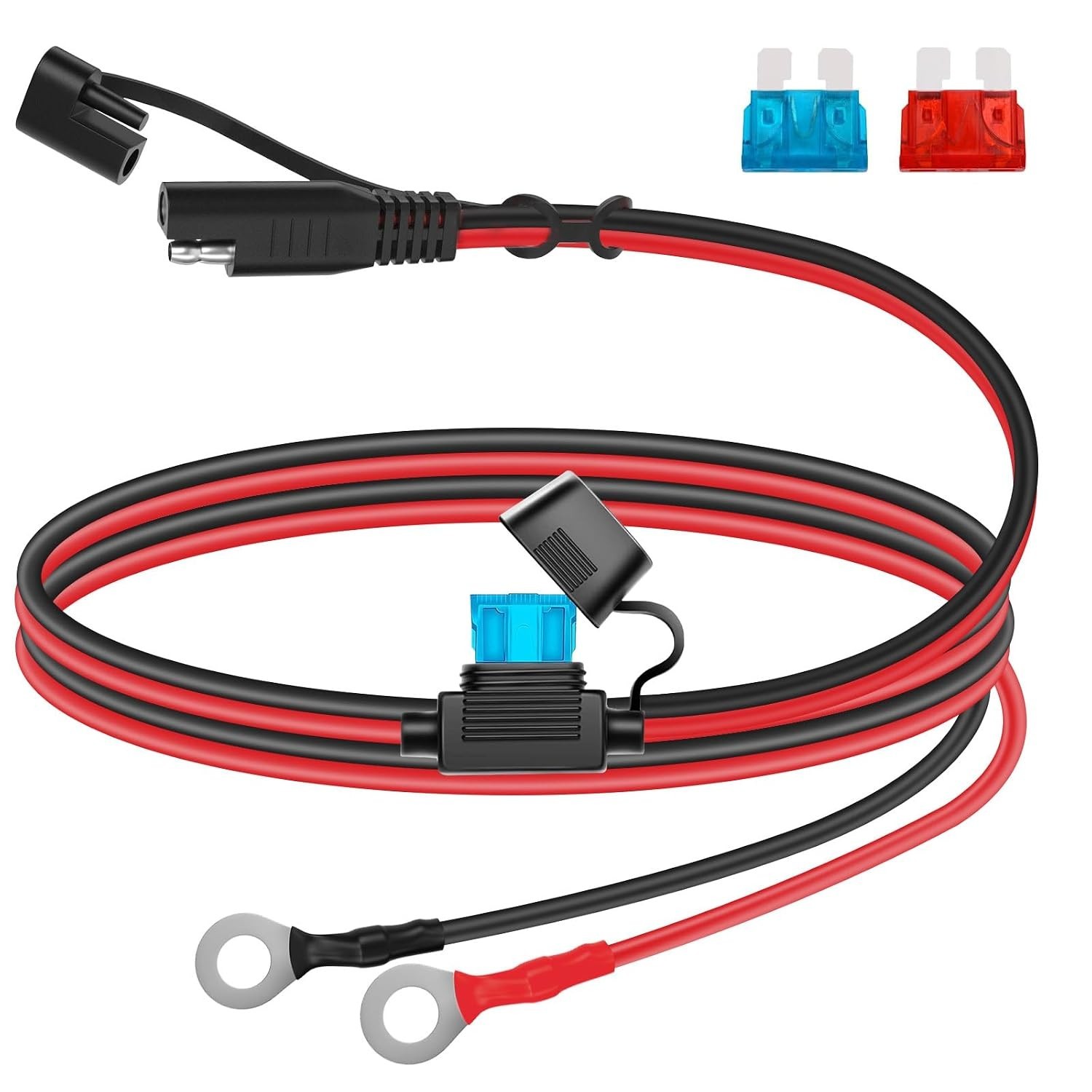 Reliable SAE Connector Extension Cable – 2FT for Motorcycles & Solar Panels