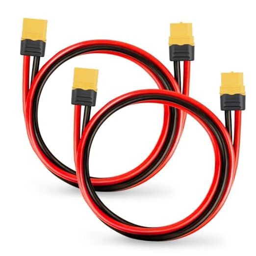 12AWG XT60 Extension Cable 2PCS XT60 to XT60 Cable with Male to Female 3FT