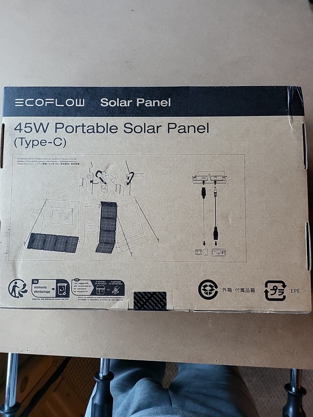 ECOFLOW SOLAR PANEL 45W Portable Type-C Packge Sealed