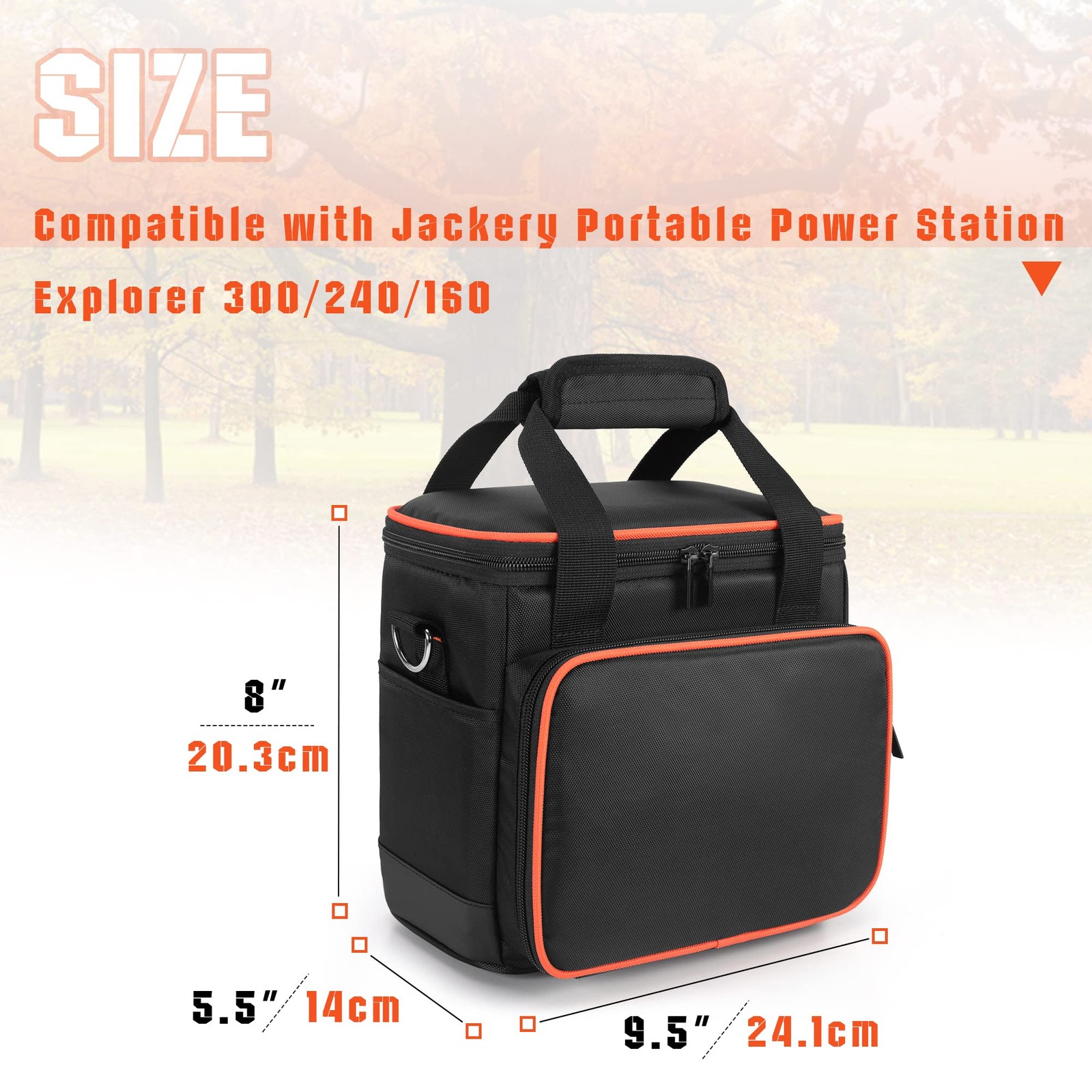 Travel Carrying Bag Compatible with Jackery Explorer160/240/300, Portable Power