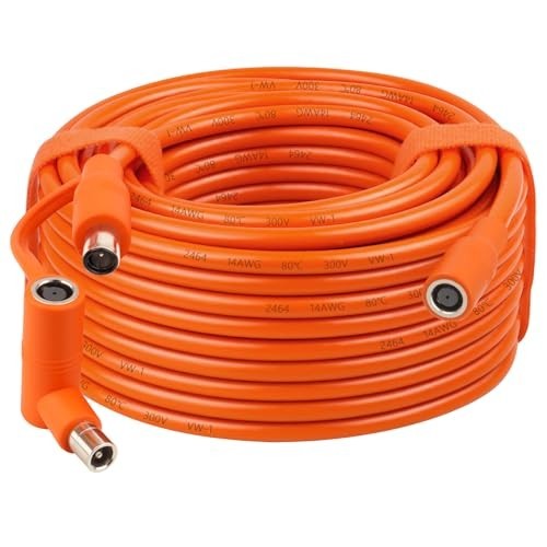 14AWG 50FT Solar Panel Extension Cable, DC7909 Female to Male, DC8020 Adapter, C