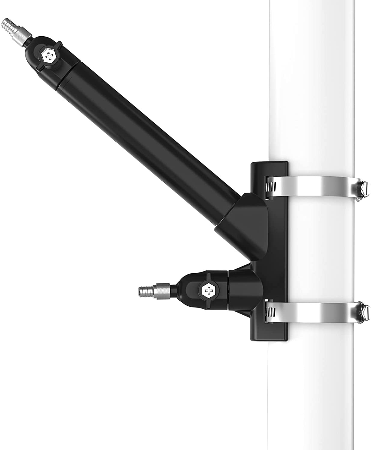 2-In-1 Pole Mounting Bracket for Ring Stick up Cam, Solar Panel and Battery Outd