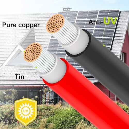 Solar Connectors for 2-3-4 Solar Panels, Tool-Free Solar Panel Wires and Conn…