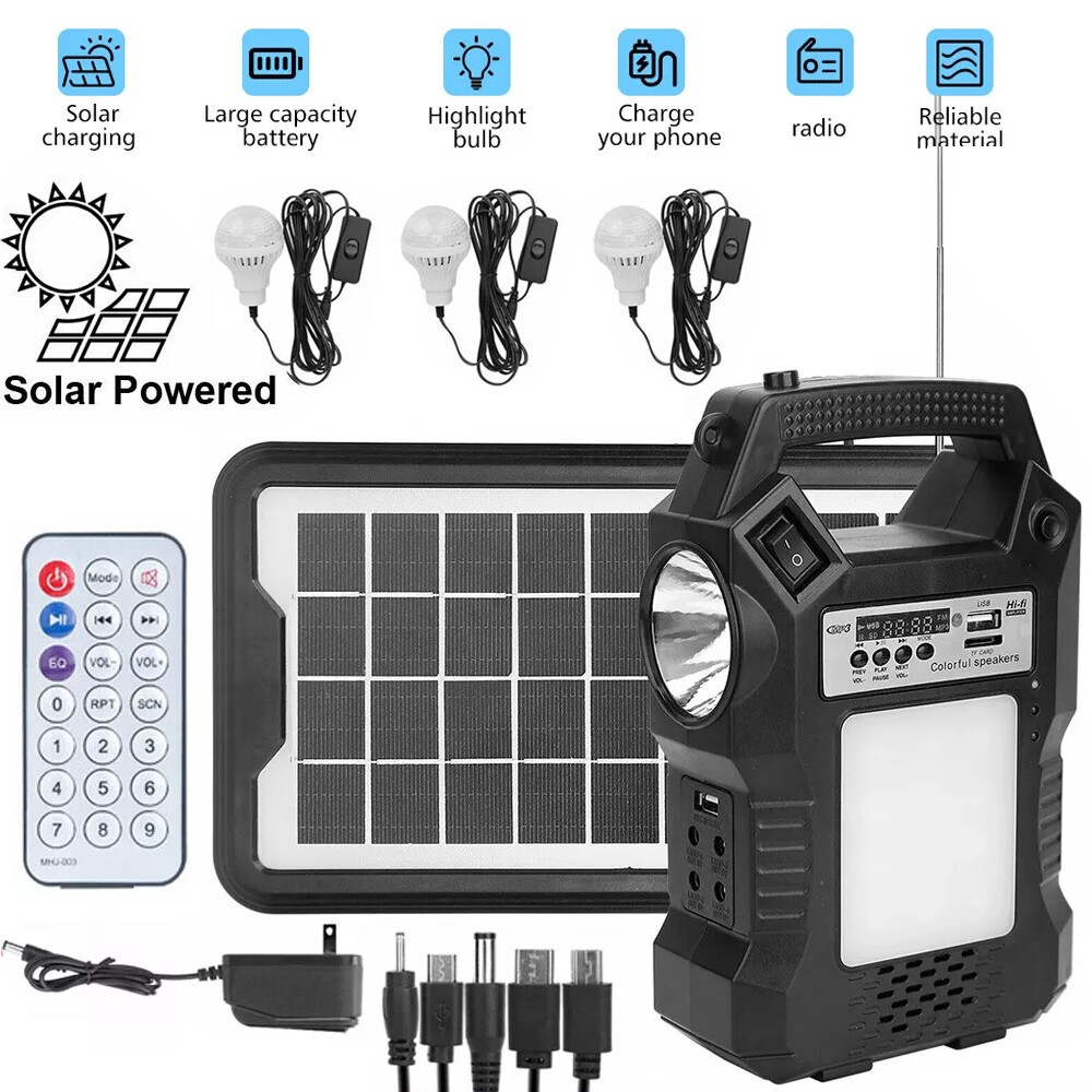 Portable Power Station Solar Generator Power Bank Outlet Camping Emergency