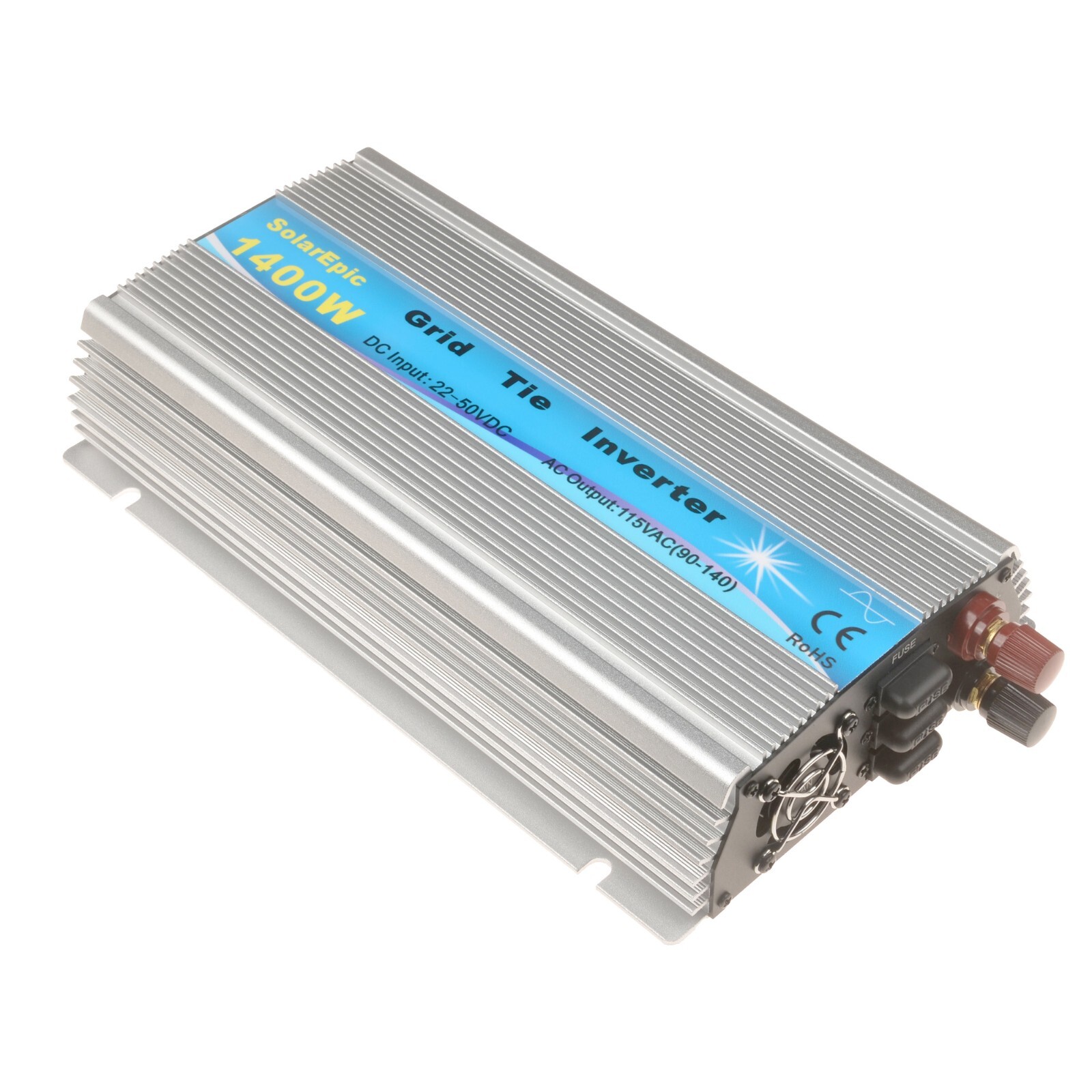 1400W Grid Tie Inverter DC24/36V to AC110 or 220V Pure Sine Wave Built-in Meter