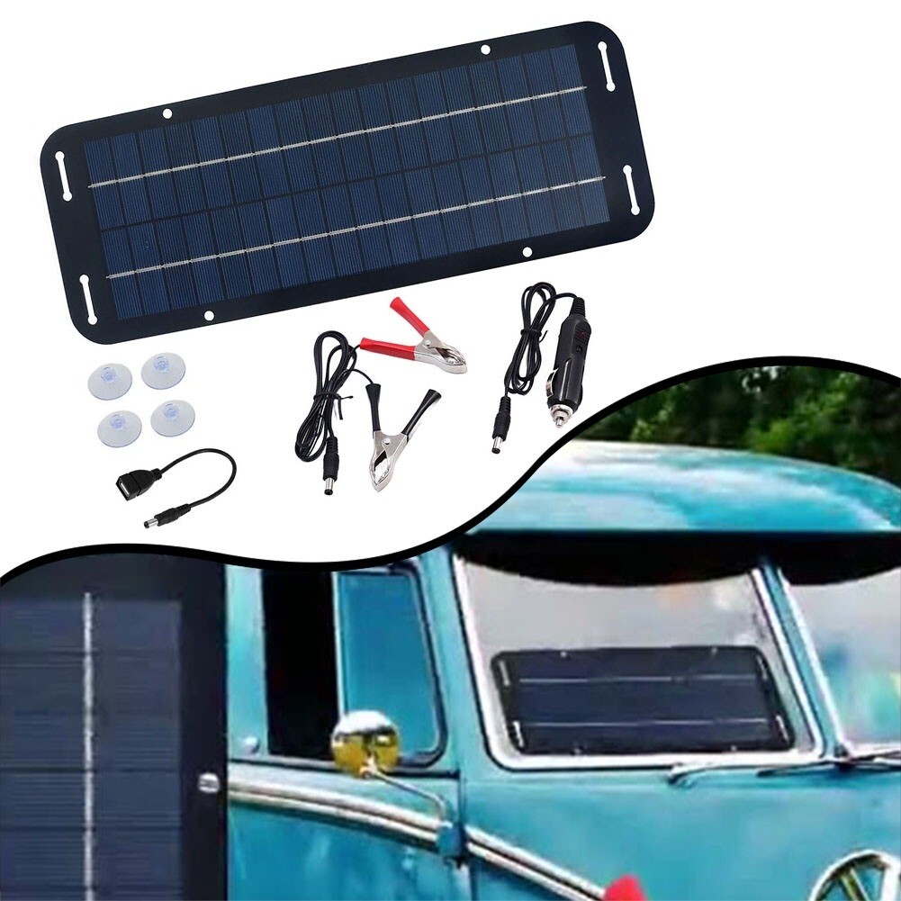 60W Solar Panel 12V olt Trickle Battery Charger For Caravan Car Van Boat Kit