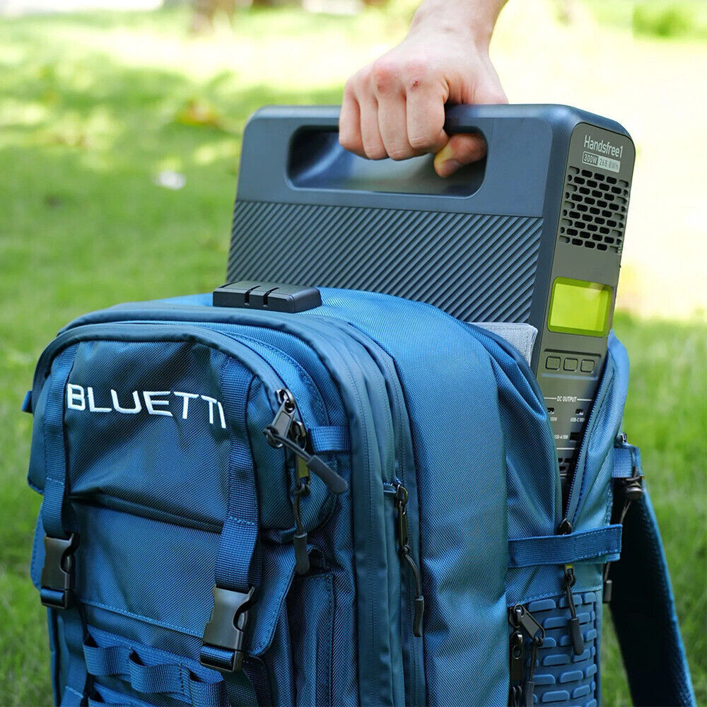 BLUETTI 300W 268.8Wh Handsfree 1 Portable Power Station+Backpack 42L for hiking