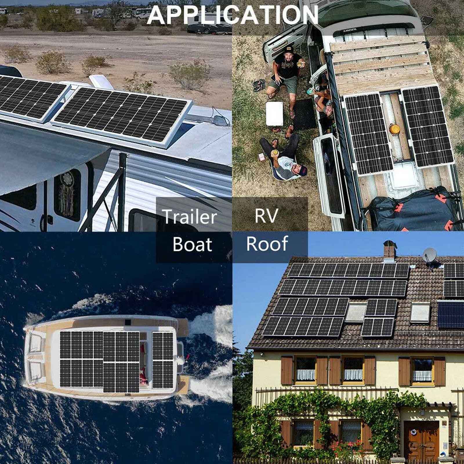 240W 12V Monocrystalline Solar Panel Solar Module For Home Roof Caravan Camping