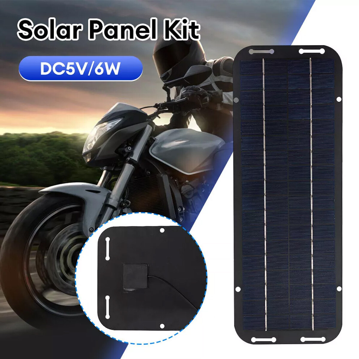 2 Sets 30W Solar Panel Kit Waterproof Trickle Charger Battery Powered for RV Car