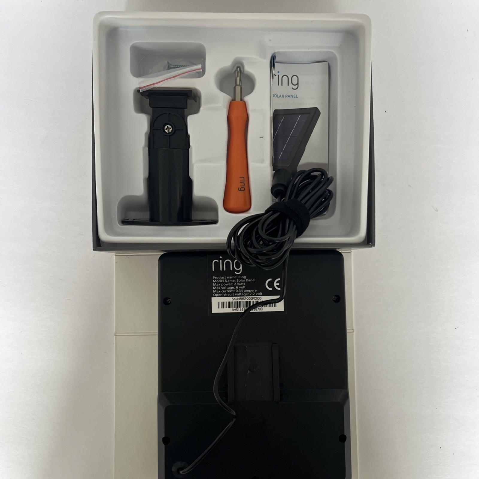 NEW RING Solar Panel 2W 5V For Ring STICK UP CAMERA