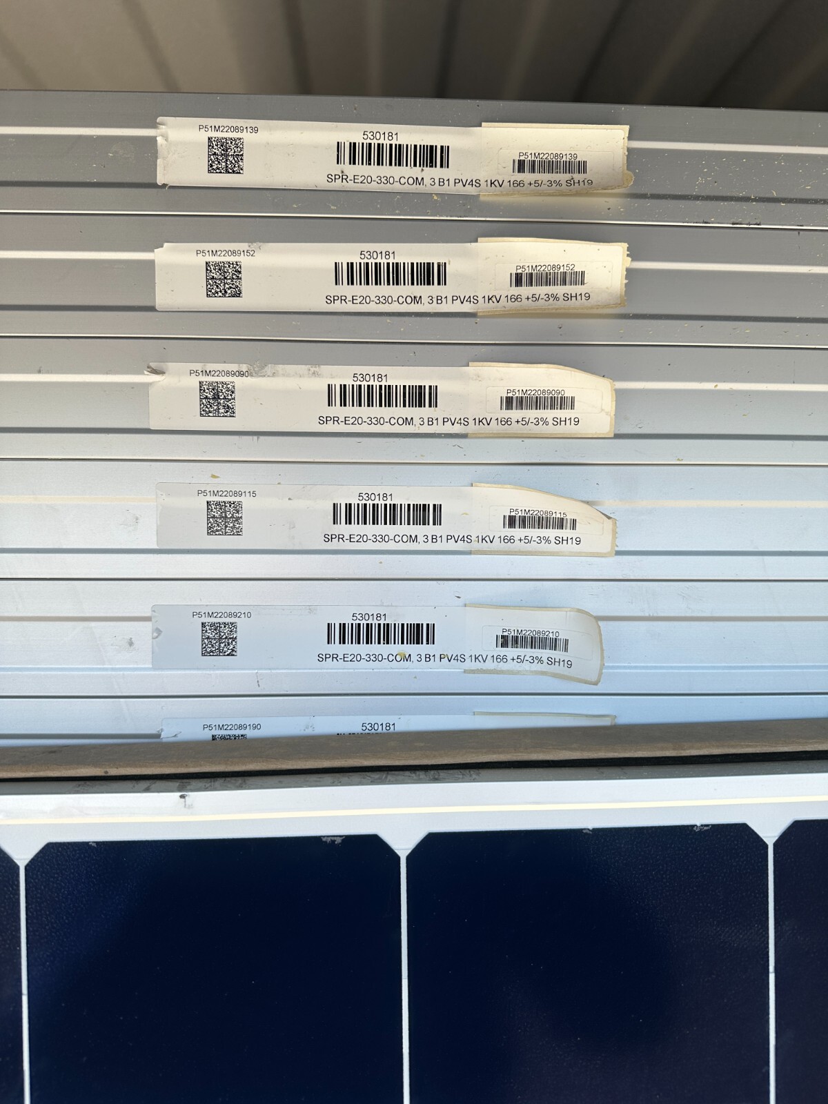 10 NEW SunPower Maxeon SPR-E20-330-COM 330W Solar Panel High Efficiency/PICKUP