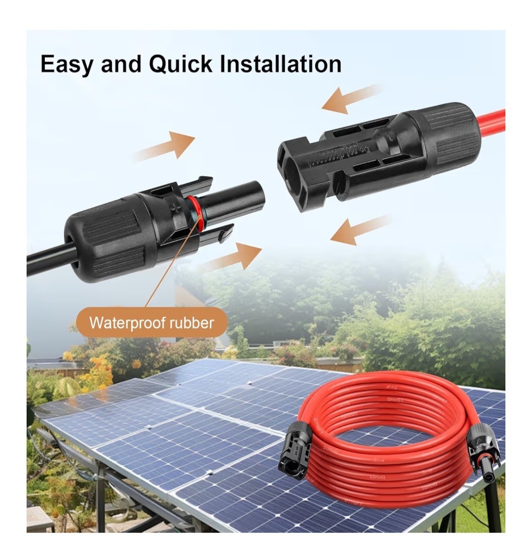 Solar Panel Extension Cable – 10AWG Special Package Deal (Read Description)