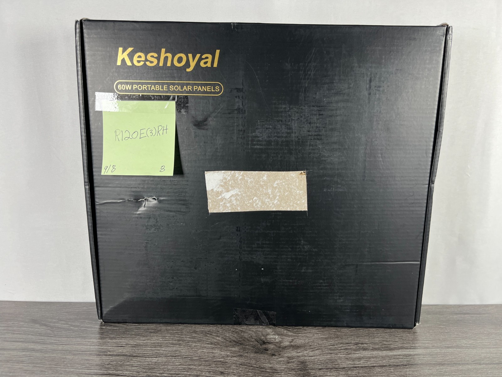 Keshoyal Black 60 Watt High Efficiency Portable Solar Panel For Camping
