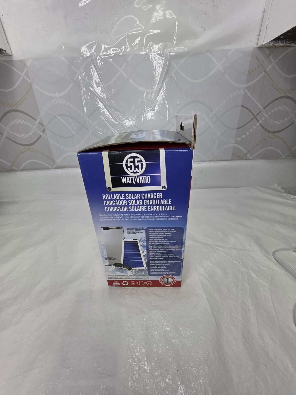 SCHUMACHER SP-550 Weather Proof Rollable Solar Panel Charger, 5.5W Works